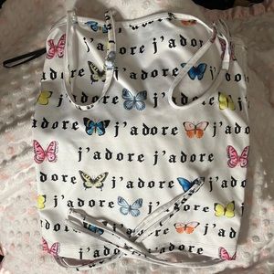 Forever 21 butterfly crop top
